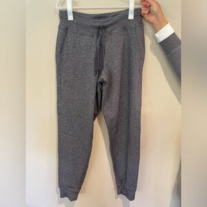 Black and white speckled joggers